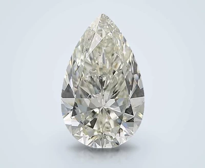 4.03ct K SI1 Rare Carat Ideal Cut Pear Diamond