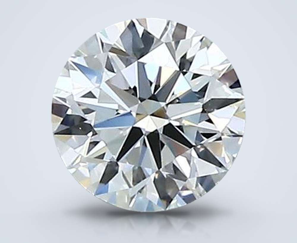 0.51ct I VVS2 Rare Carat Ideal Cut Round Diamond