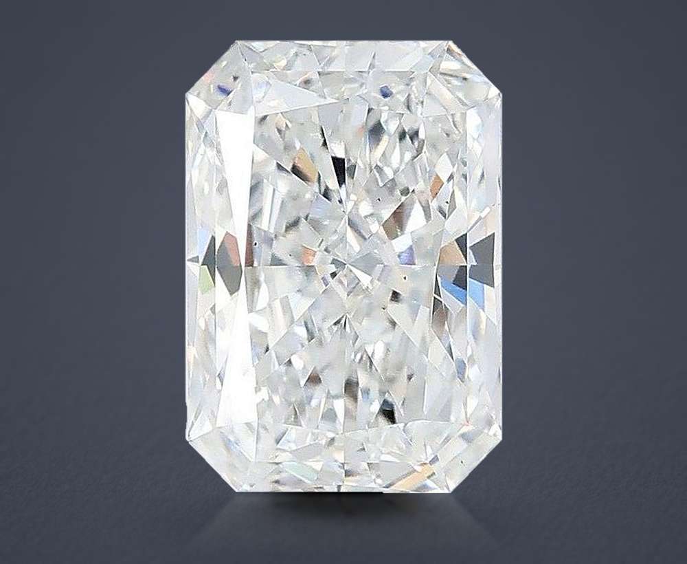 3.09ct E VS2 Rare Carat Ideal Cut Radiant Lab Grown Diamond