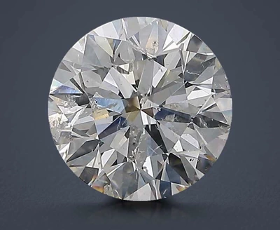 3.01ct G SI2 Rare Carat Ideal Cut Round Diamond