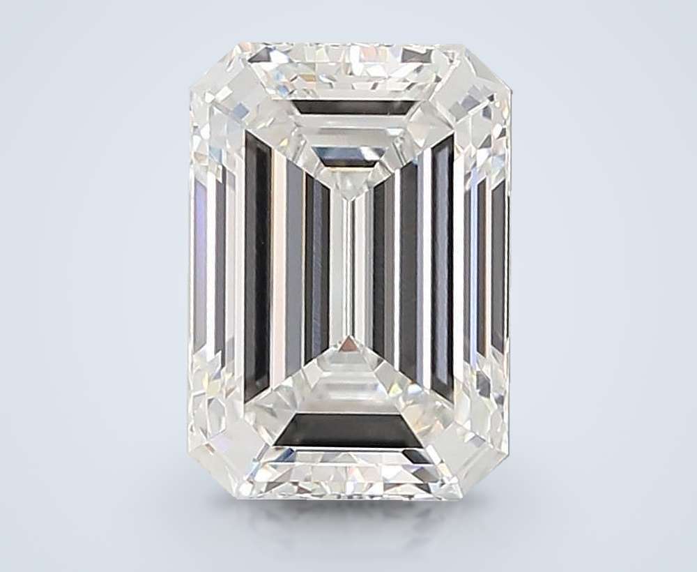 9.66ct F VS1 Rare Carat Ideal Cut Emerald Lab Grown Diamond