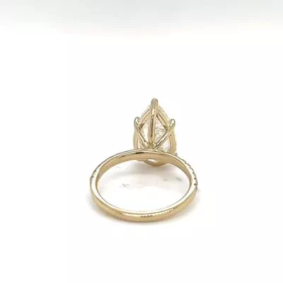 5.01ct J SI1 Rare Carat Ideal Cut Pear Diamond