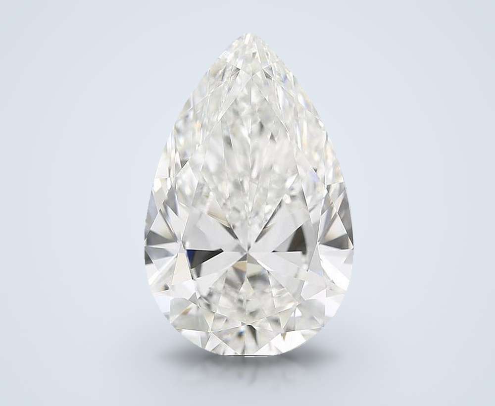 15.00ct F VVS2 Rare Carat Ideal Cut Pear Lab Grown Diamond