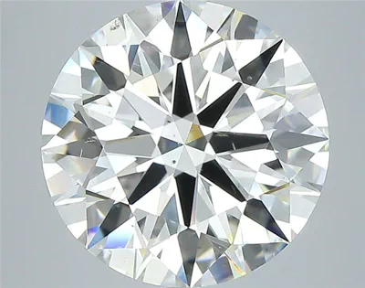 4.51ct J SI1 Rare Carat Ideal Cut Round Diamond