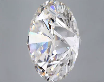34.75ct F SI1 Rare Carat Ideal Cut Round Diamond