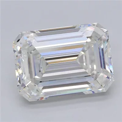 4.57ct F VS1 Rare Carat Ideal Cut Emerald Lab Grown Diamond