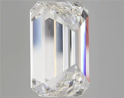 15.04ct F VVS2 Rare Carat Ideal Cut Emerald Lab Grown Diamond