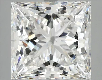 8.04ct E VVS2 Rare Carat Ideal Cut Princess Lab Grown Diamond