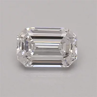 0.51ct D VVS1 Very Good Cut Emerald Lab Grown Diamond