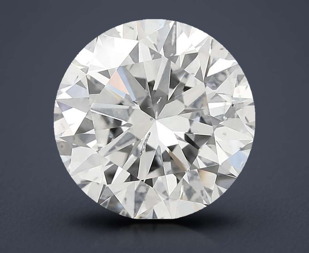 3.01ct E SI2 Excellent Cut Round Lab Grown Diamond