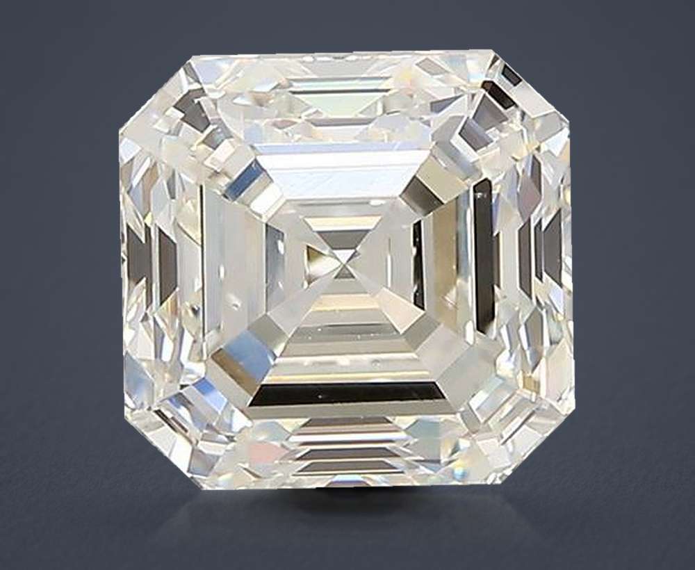 2.50ct J VS2 Very Good Cut Asscher Diamond