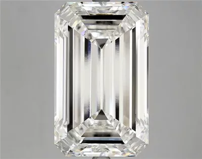 13.07ct F VVS2 Very Good Cut Emerald Lab Grown Diamond