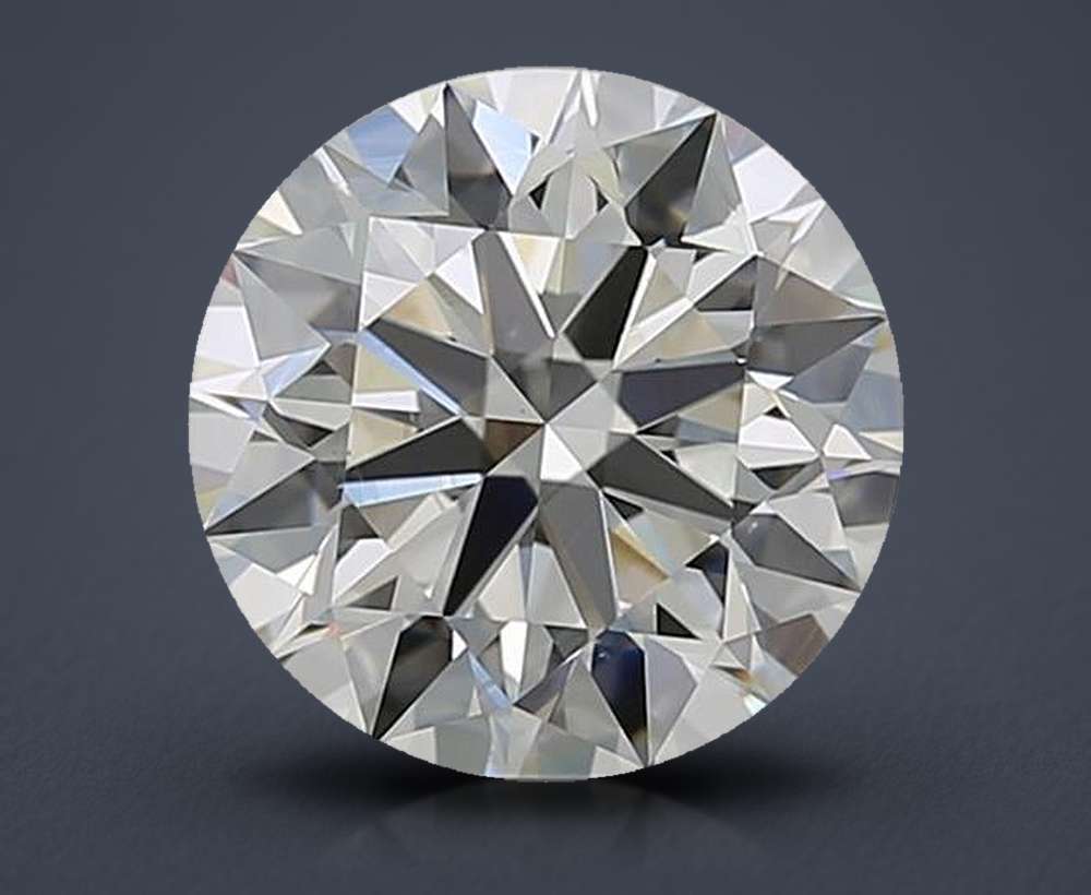 3.11ct J VS2 Rare Carat Ideal Cut Round Diamond