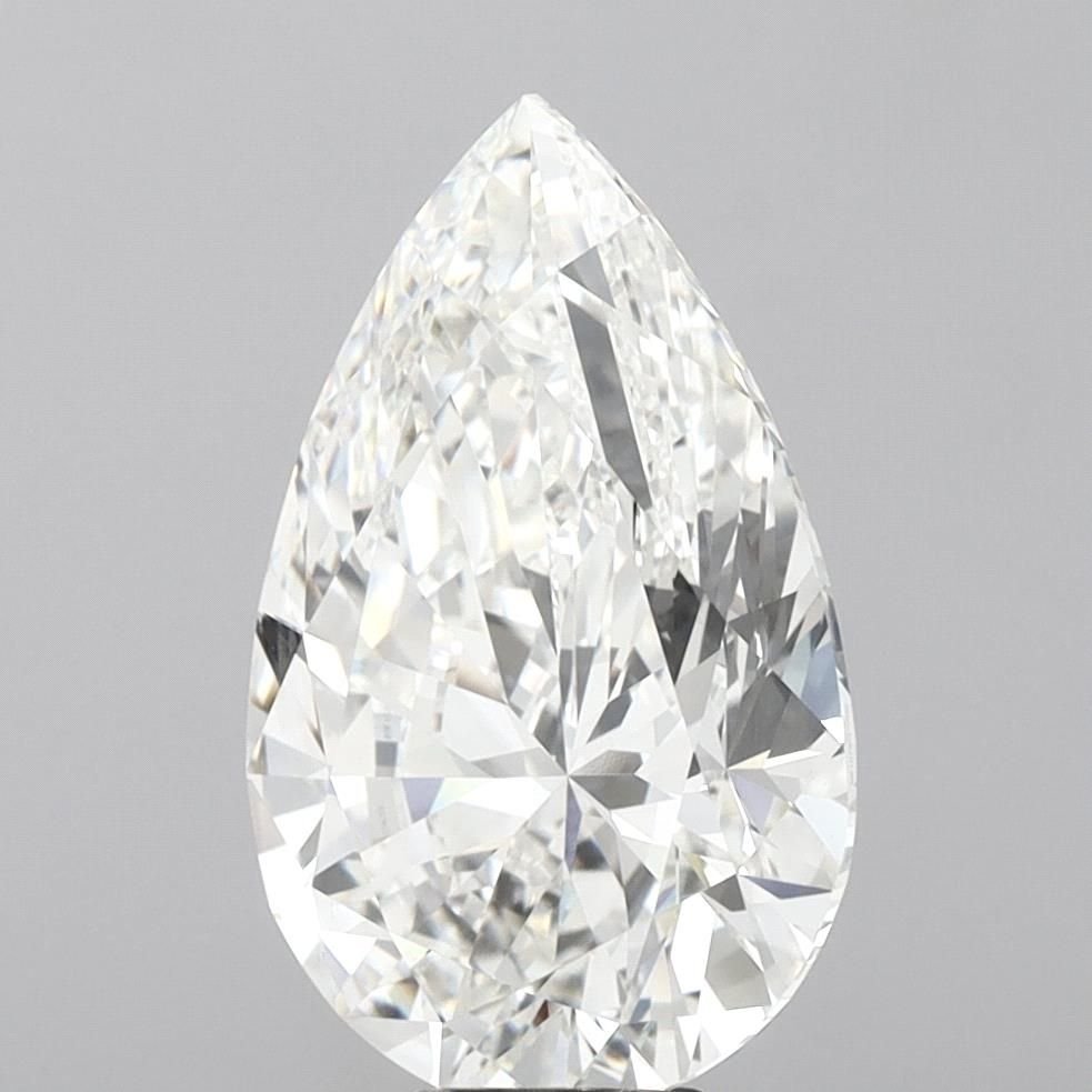 10.04ct G VVS2 Rare Carat Ideal Cut Pear Lab Grown Diamond