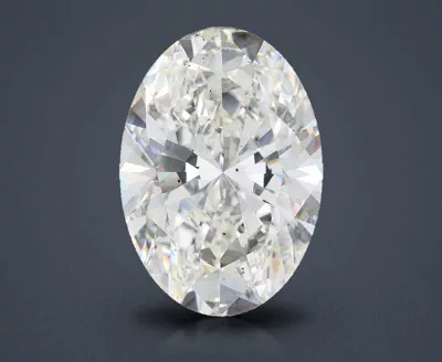 25.84ct H SI1 Rare Carat Ideal Cut Oval Lab Grown Diamond