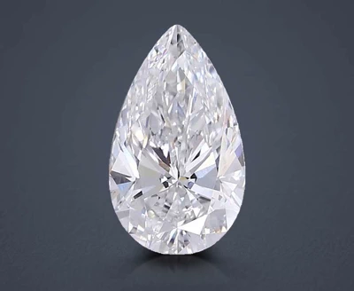 3.08ct E VS2 Rare Carat Ideal Cut Pear Lab Grown Diamond