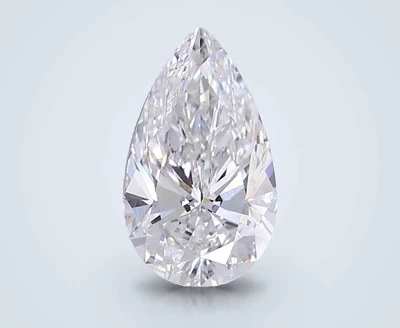 3.08ct E VS2 Rare Carat Ideal Cut Pear Lab Grown Diamond