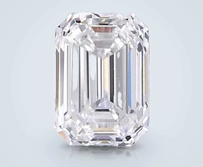 1.76ct D VS1 Rare Carat Ideal Cut Emerald Lab Grown Diamond