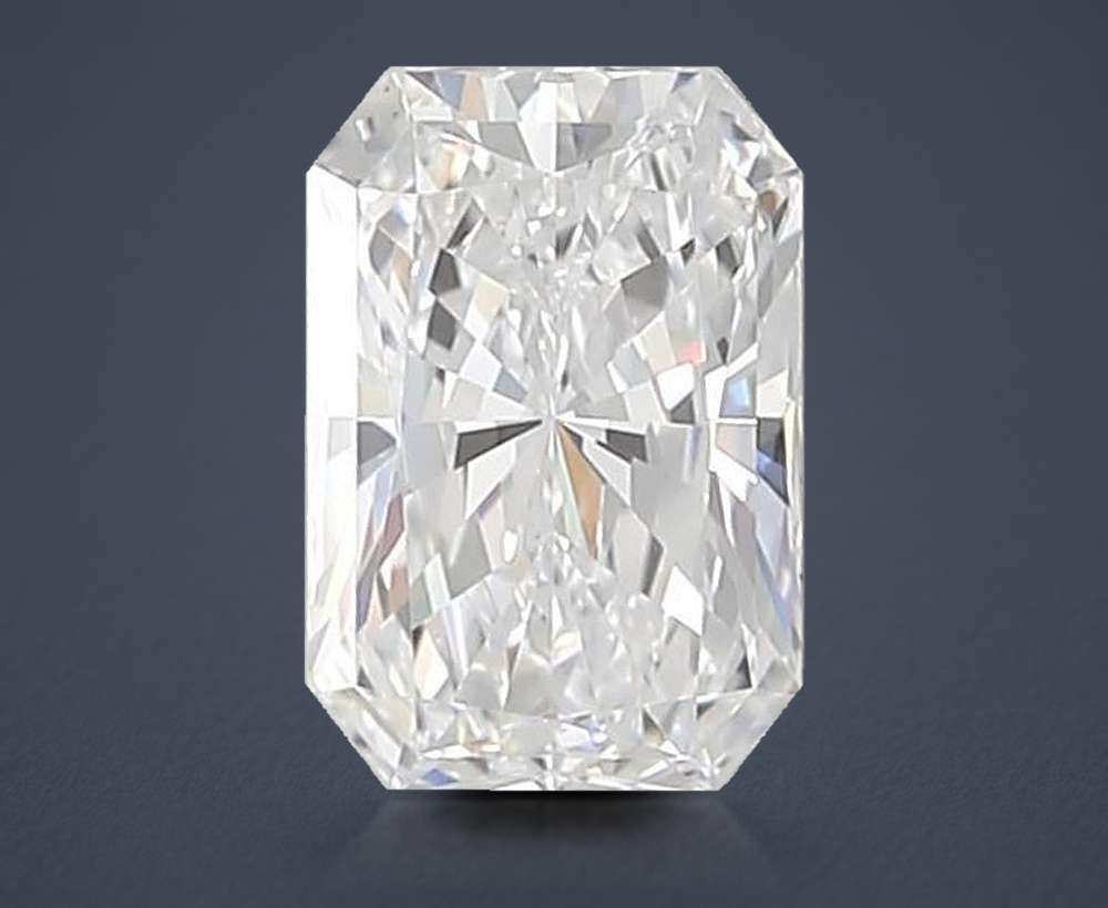 1.01ct D VVS2 Rare Carat Ideal Cut Radiant Lab Grown Diamond