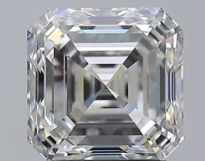 2.73ct G VS2 Rare Carat Ideal Cut Asscher Diamond