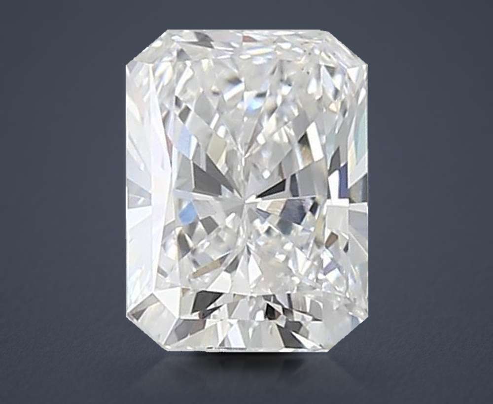 1.57ct D VS1 Rare Carat Ideal Cut Radiant Lab Grown Diamond