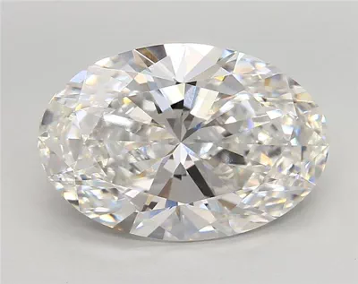 5.03ct E VVS2 Rare Carat Ideal Cut Oval Lab Grown Diamond