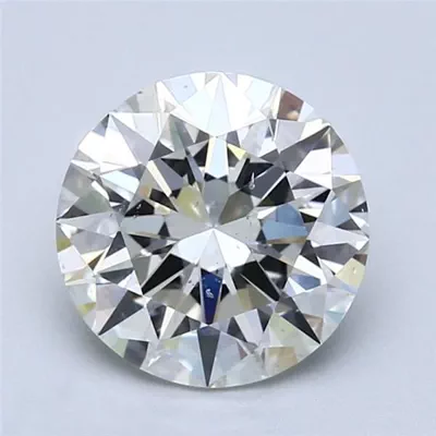 2.01ct I SI1 Rare Carat Ideal Cut Round Diamond