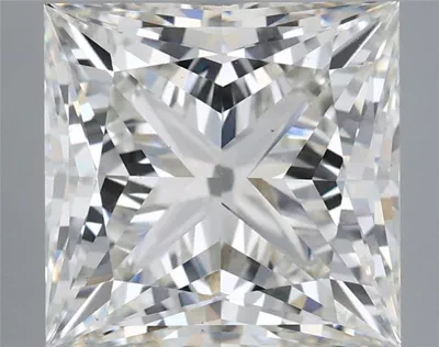 7.08ct G VS1 Rare Carat Ideal Cut Princess Lab Grown Diamond