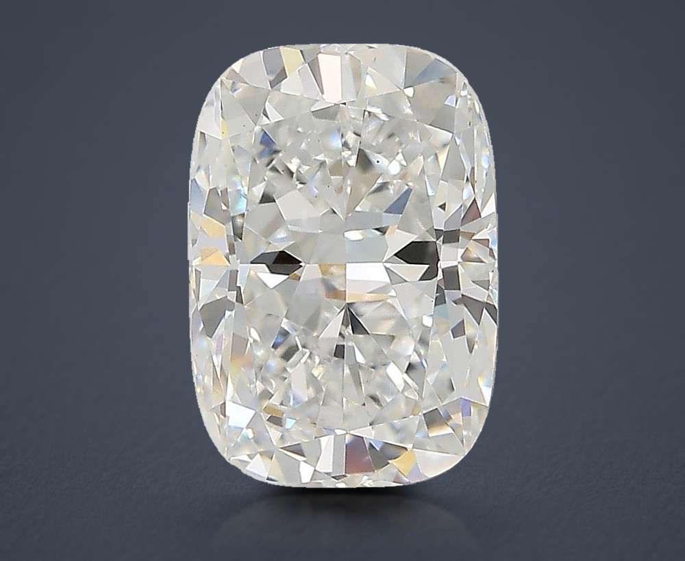 3.28ct E VS1 Good Cut Cushion Lab Grown Diamond