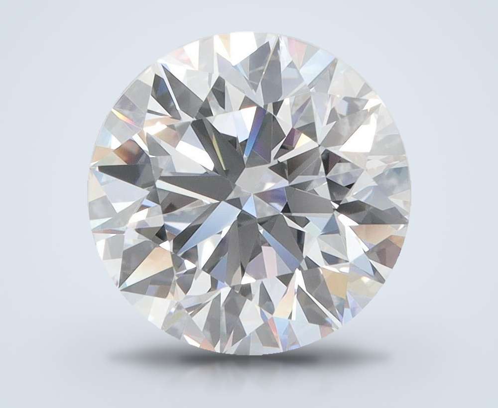 4.29ct D VVS1 Rare Carat Ideal Cut Round Lab Grown Diamond