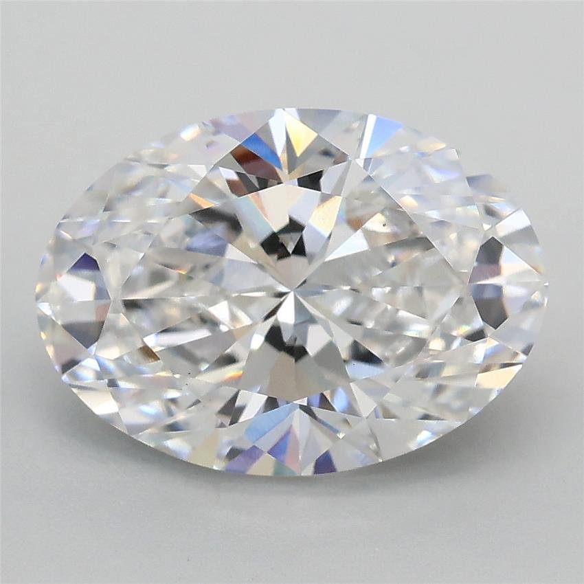 3.08ct D VS1 Rare Carat Ideal Cut Oval Lab Grown Diamond
