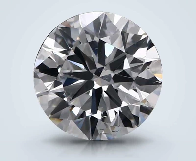 2.71ct E SI1 Rare Carat Ideal Cut Round Lab Grown Diamond