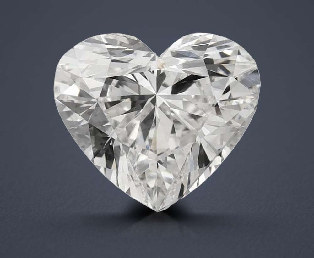 1.02ct F VVS2 Rare Carat Ideal Cut Heart Lab Grown Diamond