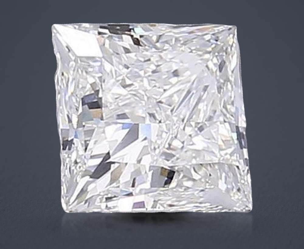 2.01ct D VS2 Rare Carat Ideal Cut Princess Lab Grown Diamond