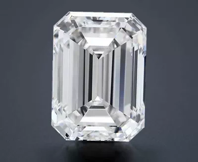 20.40ct F VS1 Rare Carat Ideal Cut Emerald Lab Grown Diamond