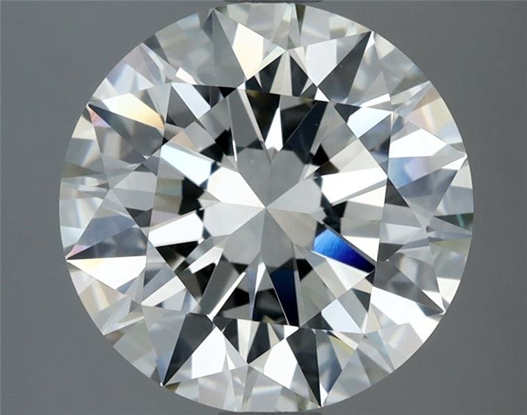 4.07ct K SI2 Rare Carat Ideal Cut Round Diamond