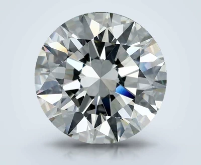 4.07ct K SI2 Rare Carat Ideal Cut Round Diamond
