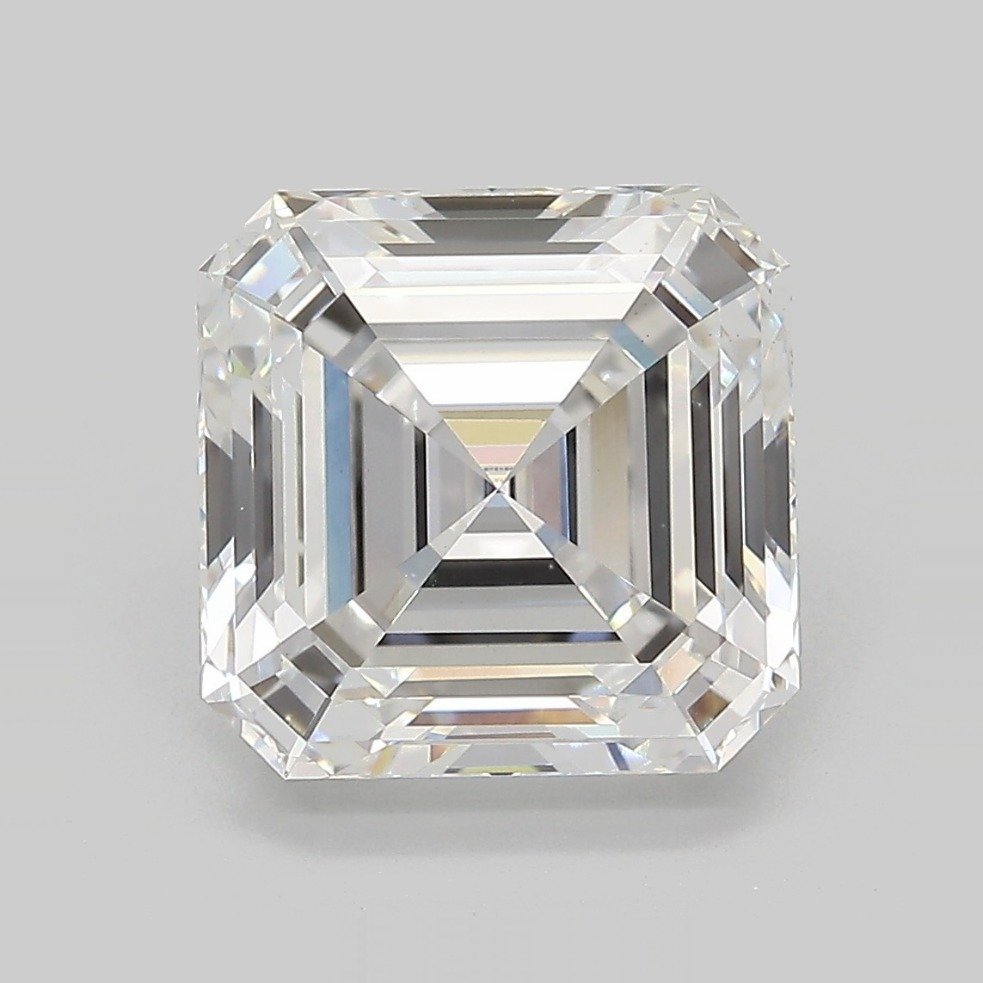 5.04ct E VS1 Rare Carat Ideal Cut Asscher Lab Grown Diamond