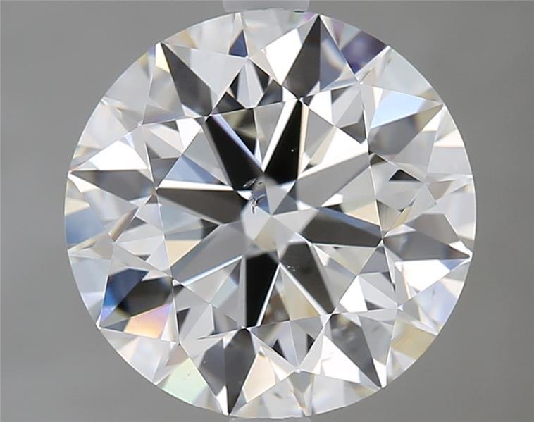4.03ct H SI1 Rare Carat Ideal Cut Round Diamond