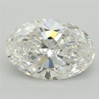 6.60ct F VVS2 Rare Carat Ideal Cut Oval Lab Grown Diamond