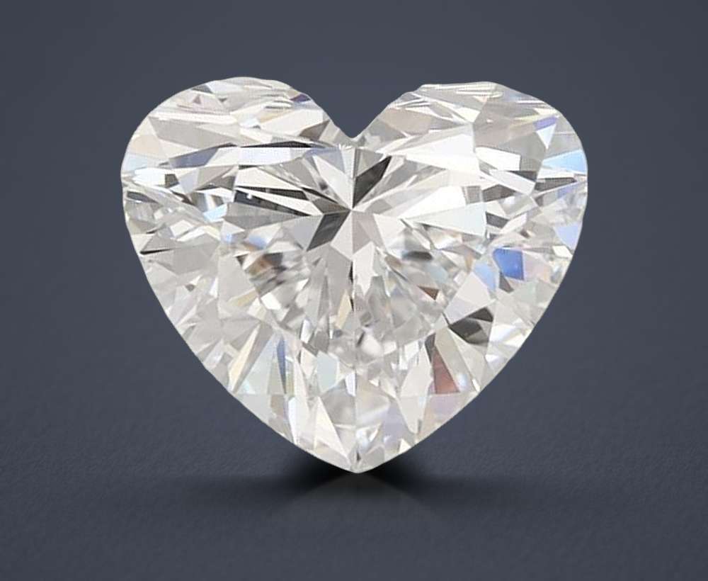 2.03ct D IF Rare Carat Ideal Cut Heart Lab Grown Diamond