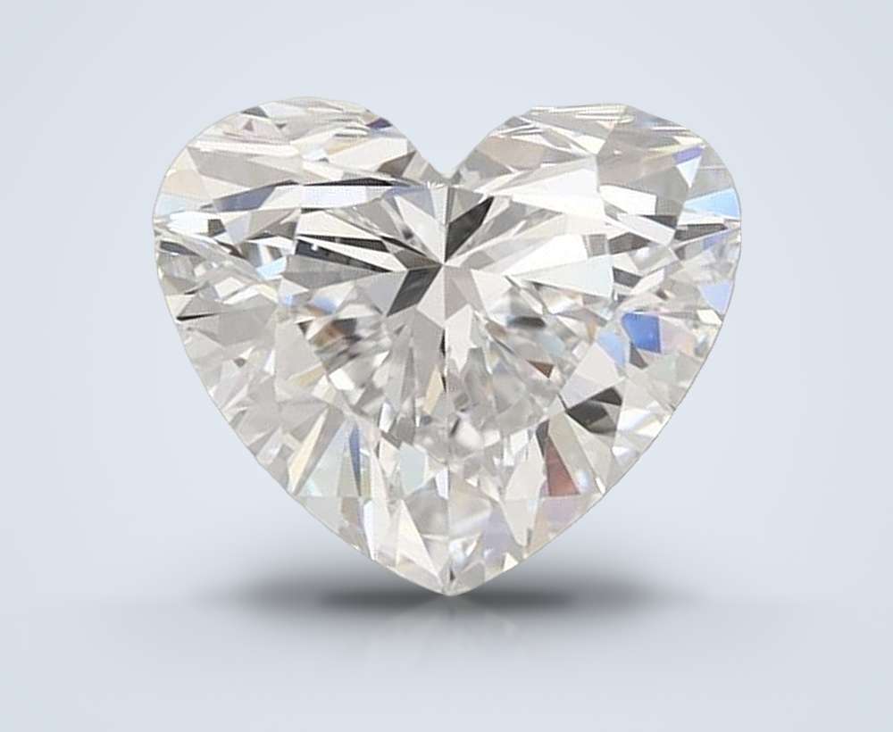 2.03ct D IF Rare Carat Ideal Cut Heart Lab Grown Diamond