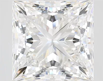 6.52ct F VS1 Rare Carat Ideal Cut Princess Lab Grown Diamond