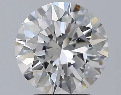 3.01ct E SI1 Rare Carat Ideal Cut Round Diamond