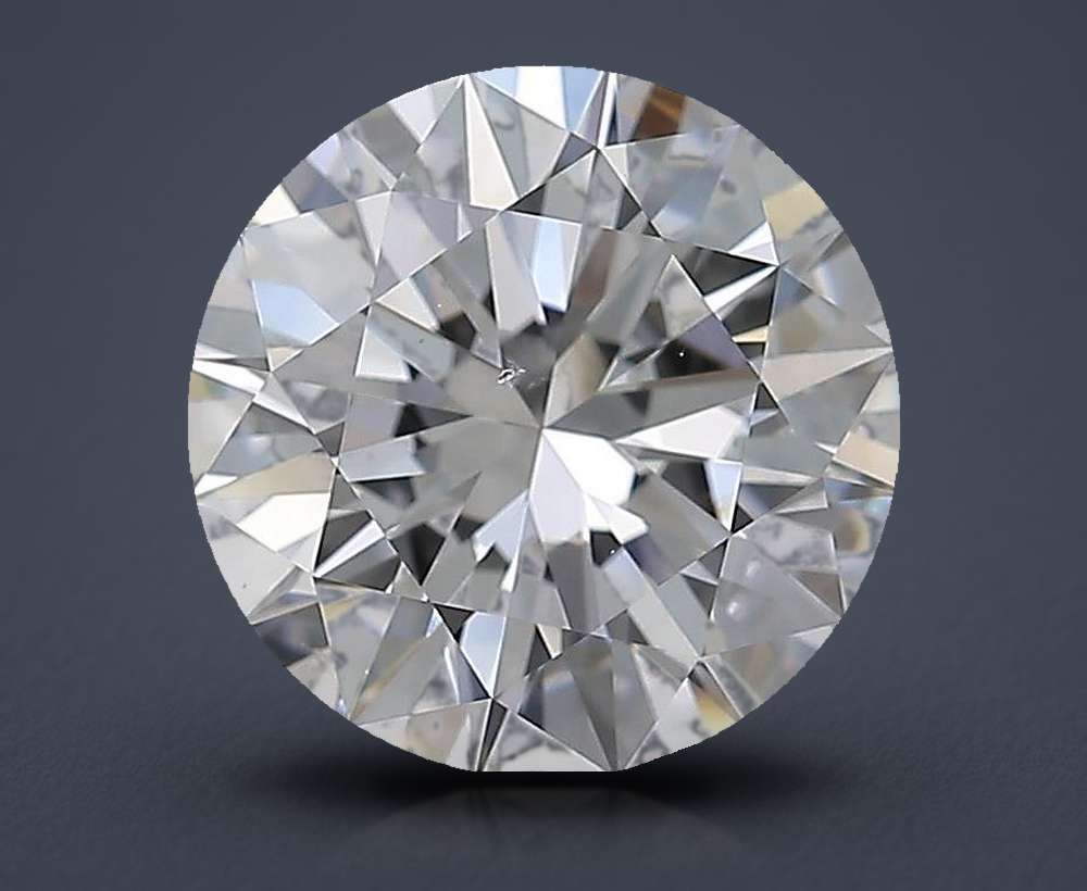 3.01ct E SI1 Rare Carat Ideal Cut Round Diamond