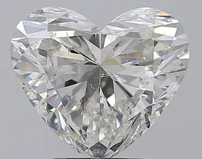 3.01ct H SI2 Rare Carat Ideal Cut Heart Diamond