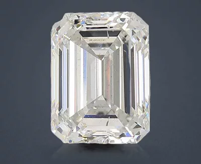 5.03ct F SI2 Rare Carat Ideal Cut Emerald Lab Grown Diamond