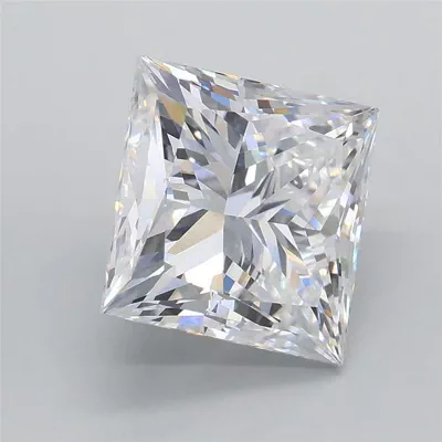 3.09ct D VVS2 Rare Carat Ideal Cut Princess Lab Grown Diamond