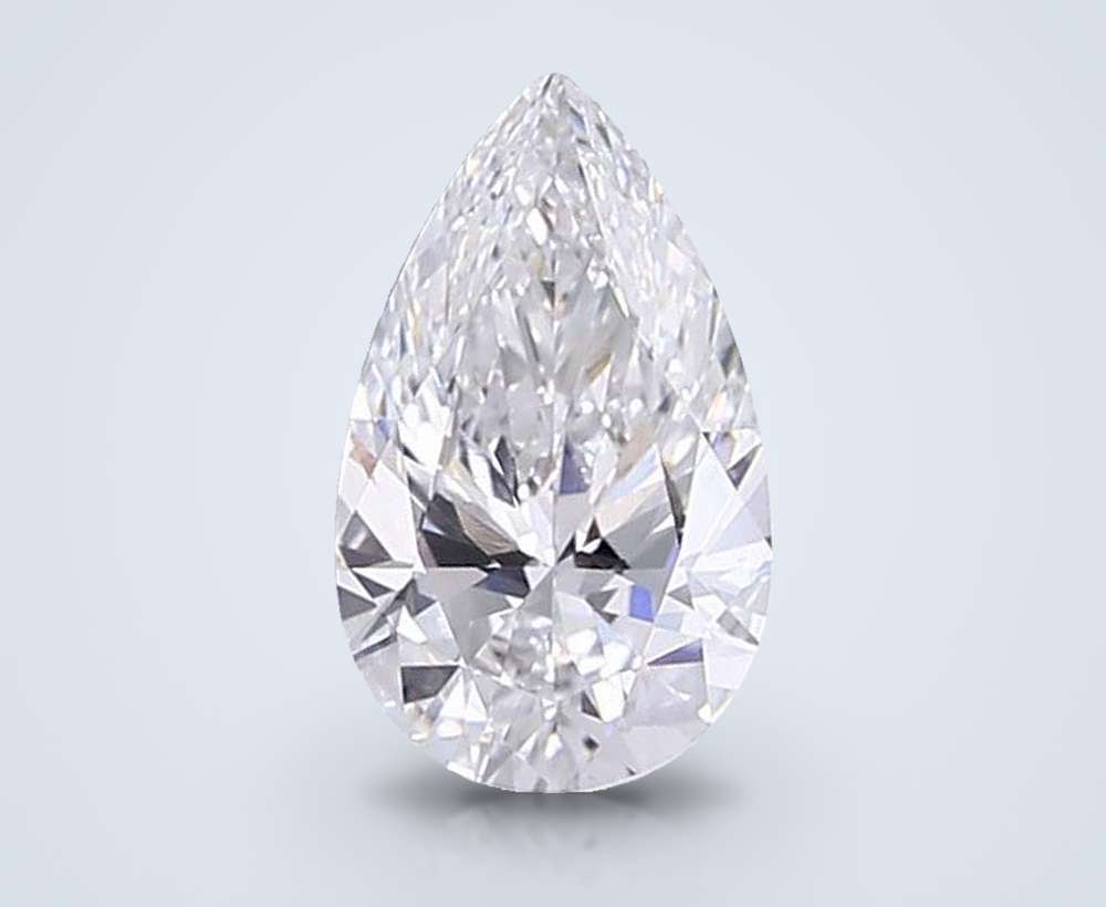 2.59ct E VS1 Rare Carat Ideal Cut Pear Lab Grown Diamond