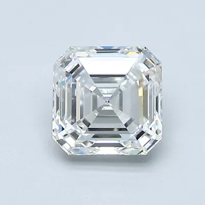 1.10ct G VS2 Rare Carat Ideal Cut Asscher Diamond